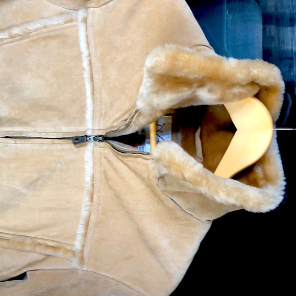 D'Carlo Tan Suede Jacket SizeM - Picture 6 of 6